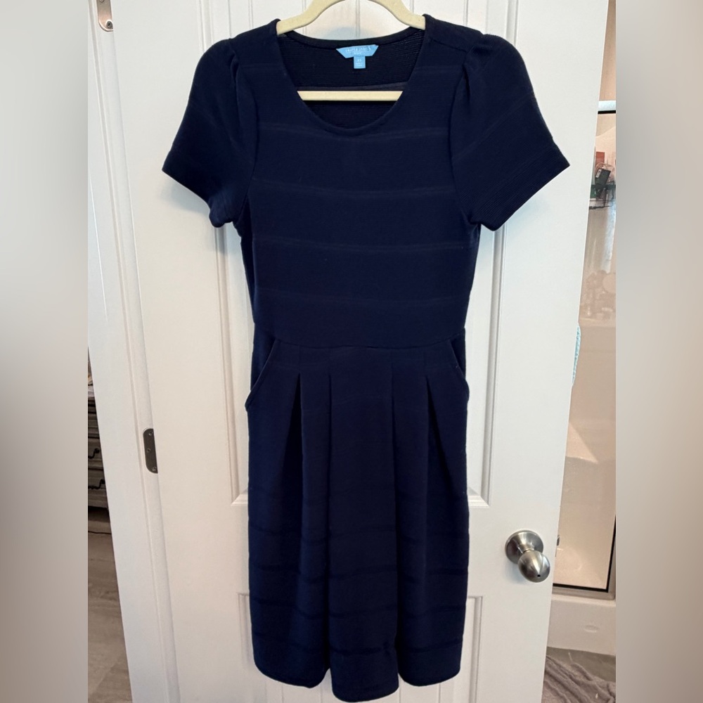 Draper James Classic Navy Midi Dress